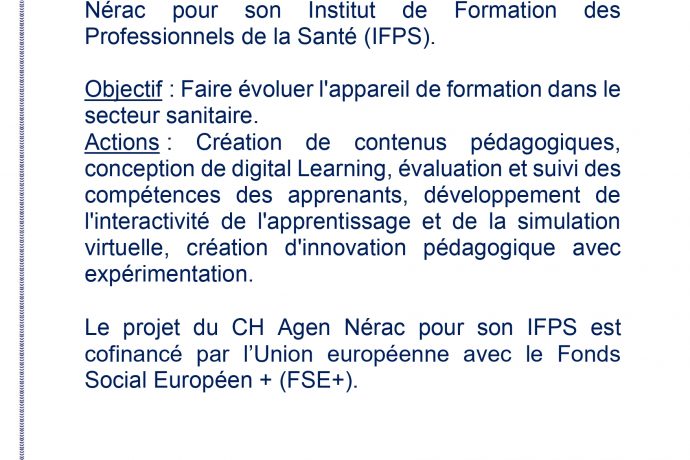 Projet FSE+ "Création d'un dispositif d'ingénierie pédagogique multimédia"